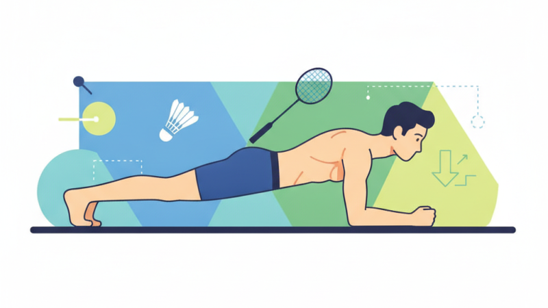 Một người đang thực hiện bài tập Plank với tư thế đúng kỹ thuật